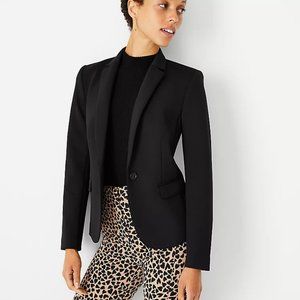The Petite One-Button Blazer In Double Knit